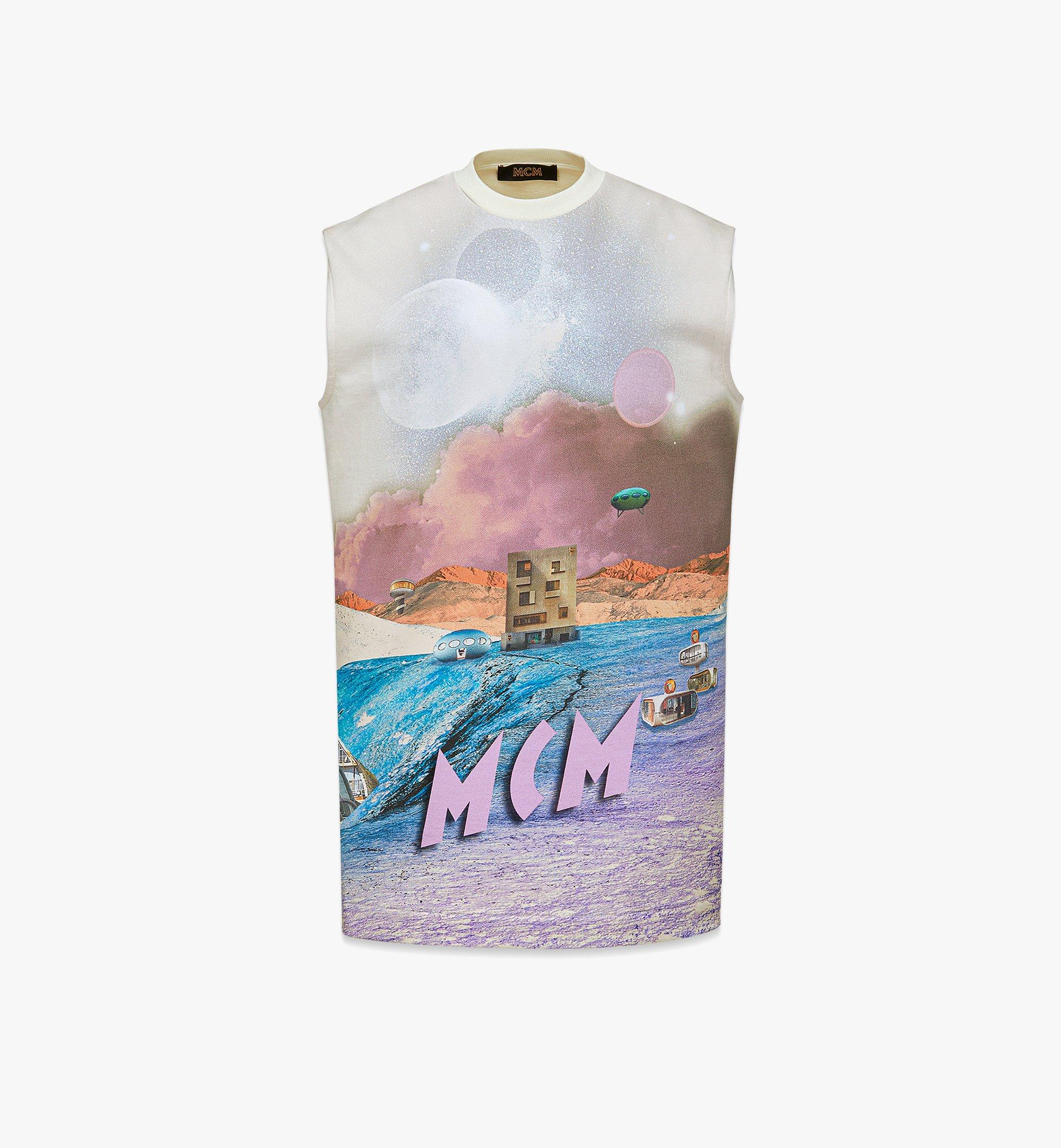 Retro Futurism Sleeveless Shirt Dress 1